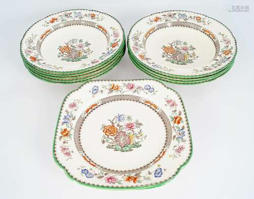 ELEVEN COPELAND SPODE PLATES