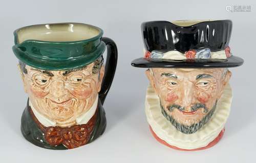 TWO ROYAL DOULTON CHARACTER JUGS