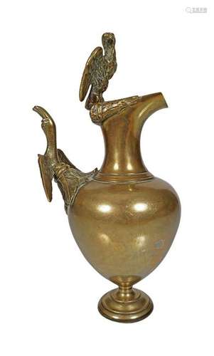 19TH-CENTURY PERSIAN BRONZE EWER