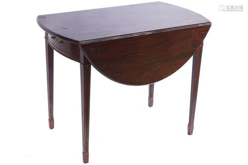 GEORGE III PERIOD MAHOGANY PEMBROKE TABLE