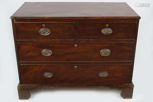 GEORGE III MAHOGANY CHEST