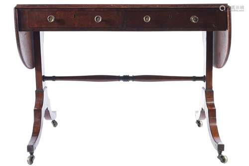 REGENCY PERIOD MAHOGANY SOFA TABLE