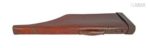 19TH-CENTURY LEATHER GUN CASE