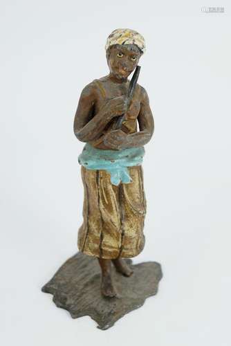 COLD PAINTED NUBIAN FIGURE