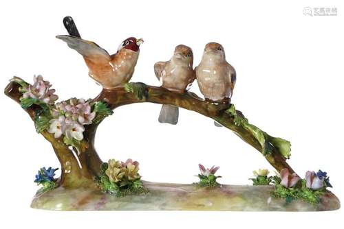 STAFFORDSHIRE GROUP OF CHINA BIRDS