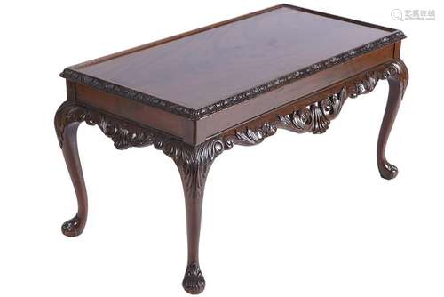 EDWARDIAN MAHOGANY CHIPPENDALE STYLE COFFEE TABLE