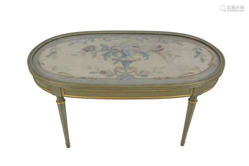 EDWARDIAN PERIOD PAINTED  COFFEE TABLE