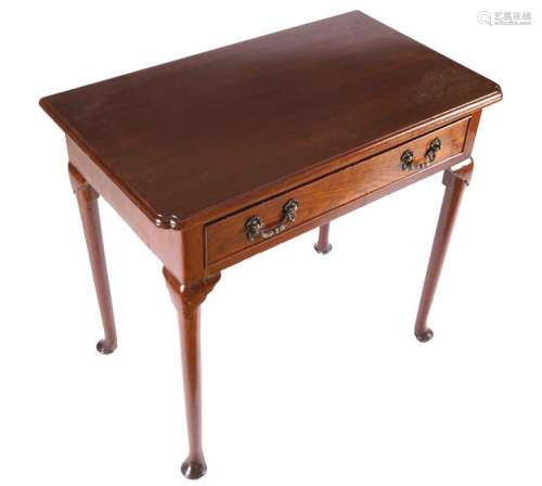 GEORGE II PERIOD RED WALNUT SIDE TABLE OR SILVER TABLE,