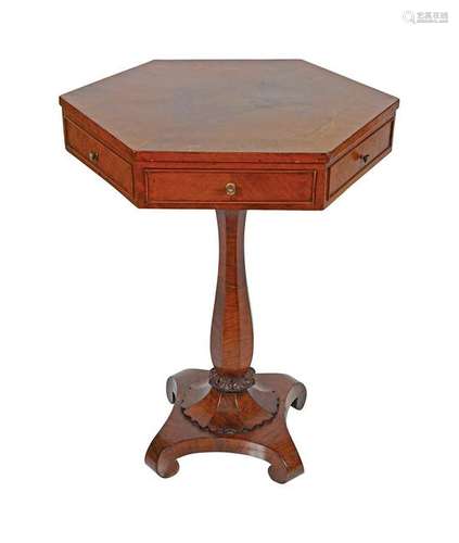 19TH-CENTURY MAHOGANY DRUM TABLE