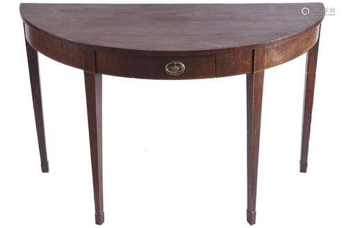 GEORGE III PERIOD MAHOGANY SIDE TABLE