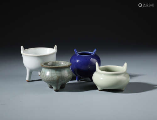 Four Chinese Porcelain Censers