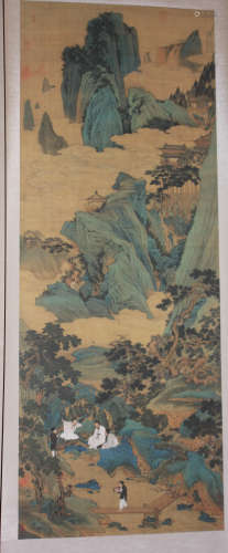 A Fine Chinese Painting ' Plum Blossom Wonderland ' by Chou Ying