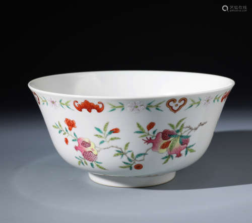 A Fine Chinese Famille Rose Floral Bowl