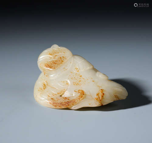 A Fine Chinese Carved Jade Garuda