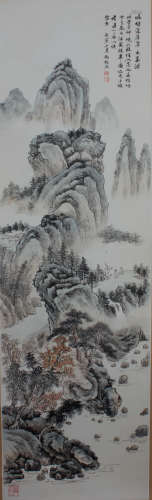 A Fine Chinese Painting Singed by Feng Chaoran