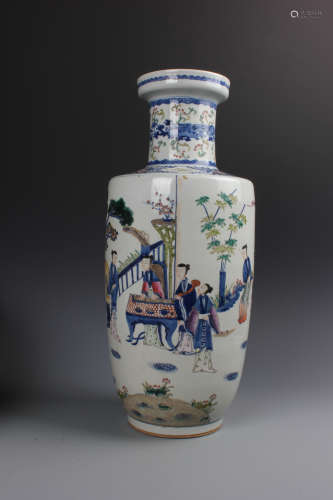 A Set of Two Chinese Doucai Vase
