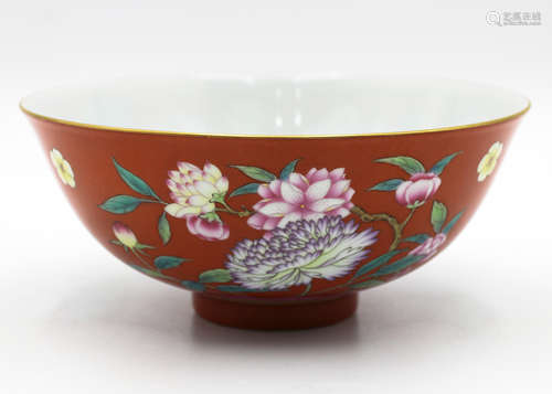 A Chinese Famille-Rose Porcelain Bowl