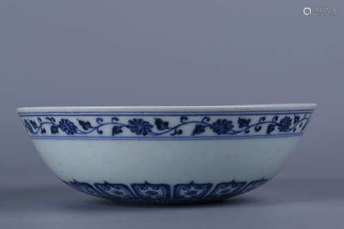 A Chinese Blue and White Porcelain Bowl