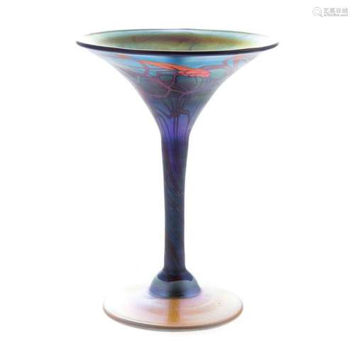 Tiffany Favrile Glass Diminutive Compote