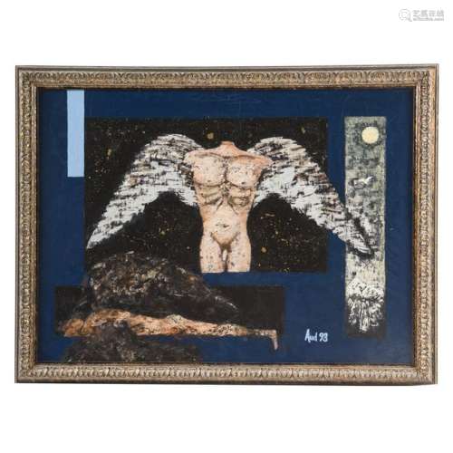 Artist Unknown. Nude with Angel Wings