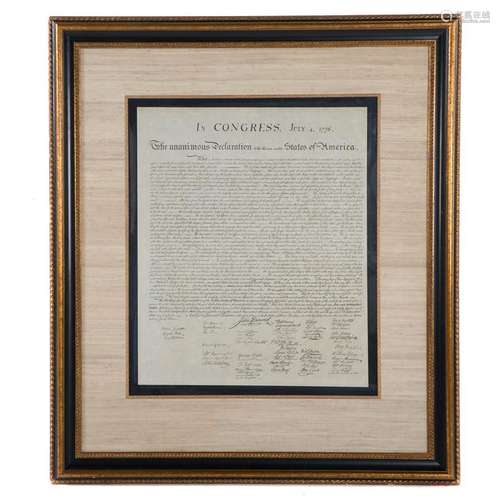 Peter Force Copy of Declaration of Independence