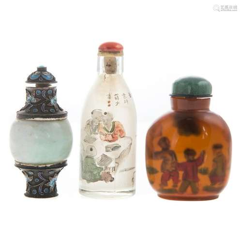 Three Chinese Snuff Bottles