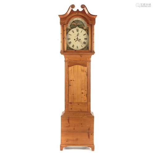 Federal Country Pine Tall Case Clock