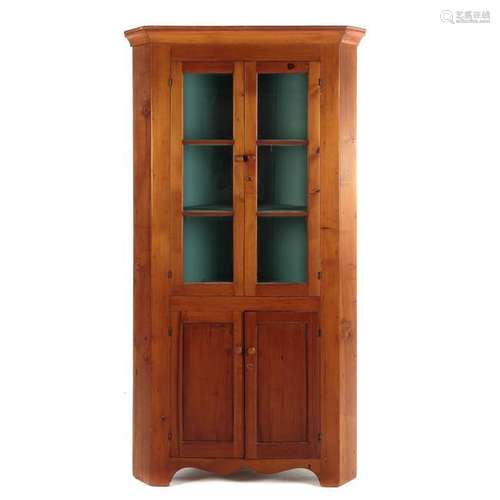 Federal Cherry Country Corner Cabinet