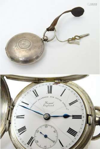 Hunter key wind Hall Marked Silver Pocketwatch: