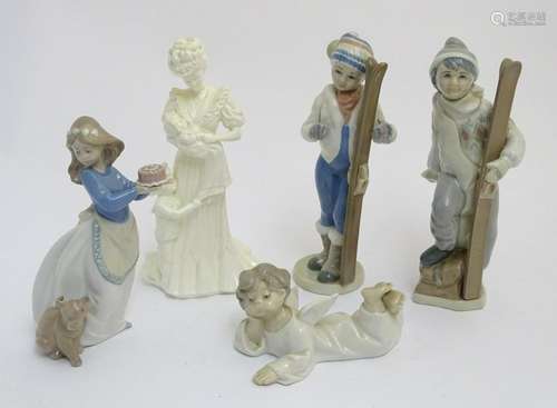 A quantity of assorted porcelain figurines to include