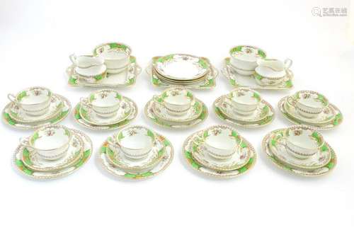 A quantity of Fenton tea wares in the pattern Kenmare,