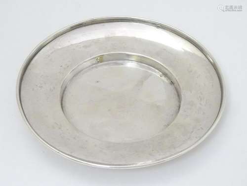 A silver dish hallmarked Sheffield 1903 maker J & J