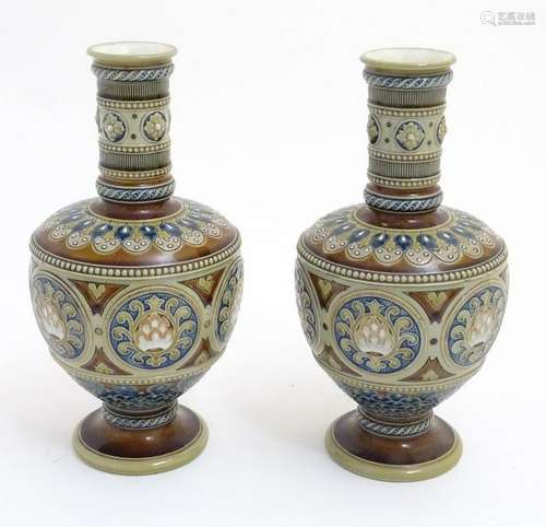 A pair of late 19thC/early 20thC Villeroy & Boch