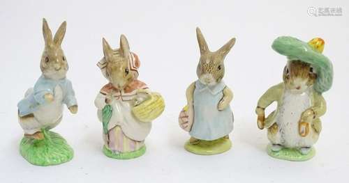 A group of four Beswick Beatrix Potter figures to