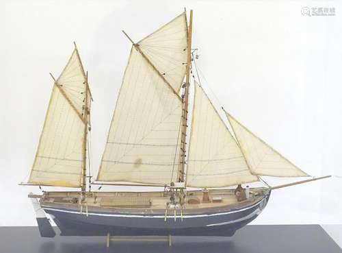 Ship in a case: a scale model of a circa 1900 two