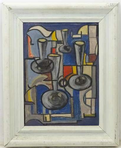 Indistinctly marked, Cubist School, early XX, Oil on