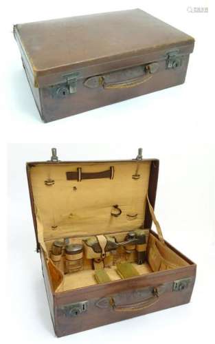 Leather case with dressing table items : a Alexander