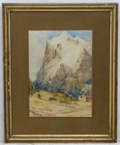 Circa 1900 Alpine school, Watercolour, Tyrolean