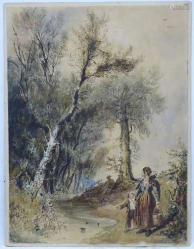 W N Hardwick (1805-1865), Watercolour and gouache,