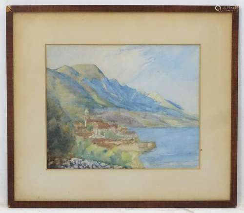 Rev. J.W.R. Brocklebank, early XX, Watercolour, 'Nice -