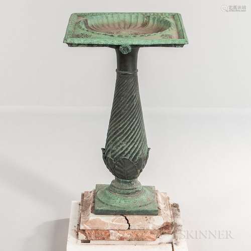 Cast Bronze Birdbath