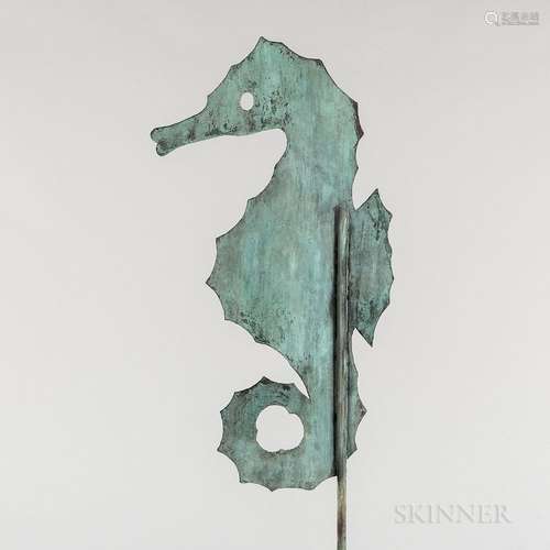 Sheet Copper Seahorse Weathervane