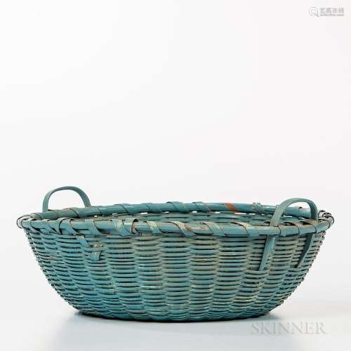 Shaker Blue-painted Basket