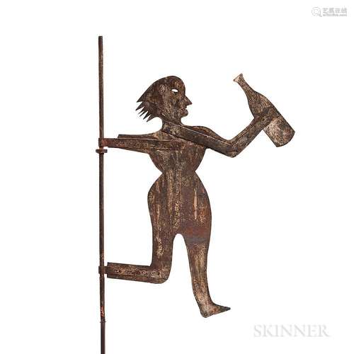 Sheet Iron Temperance Weathervane