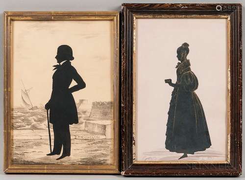 Two Full-length Silhouettes