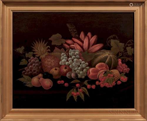 American School, Mid-19th Century  Still Life with Fruit