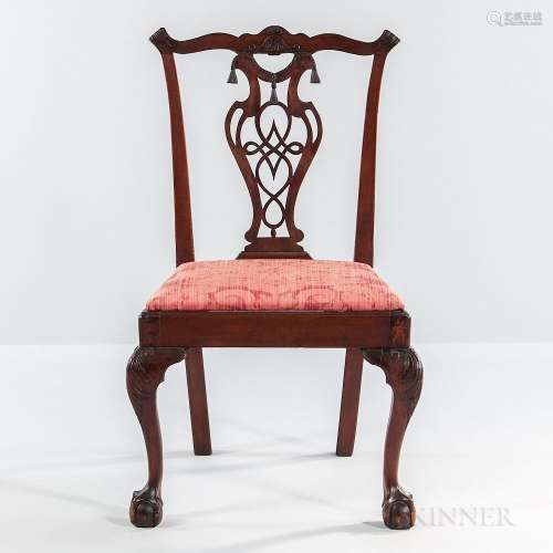 Carved Mahogany Side Chair