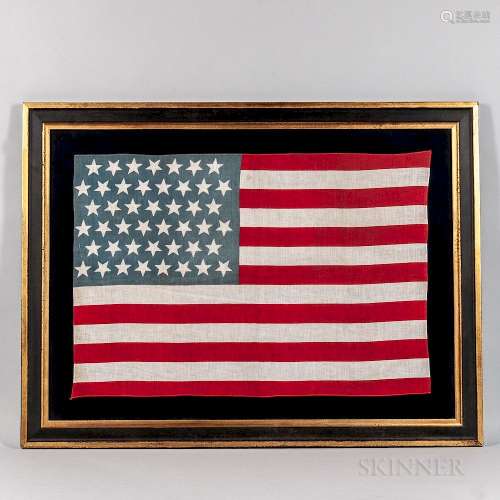 Printed Linen Forty-five-star American Flag