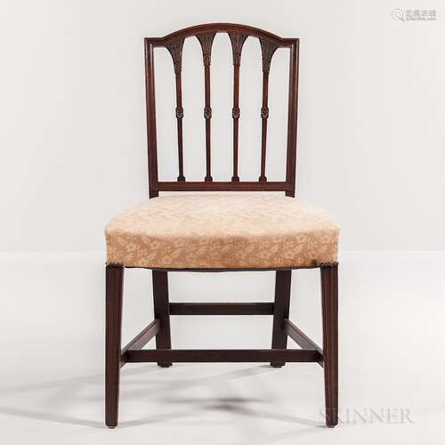 Mahogany Square-back Side Chair