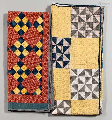 Two Hand-stitched Quilts